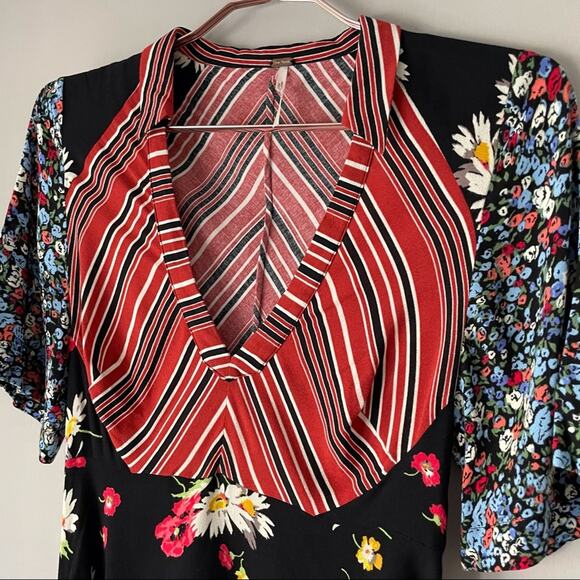 Free People Mix it Up Dress Sz 0 - Picture 5 of 7